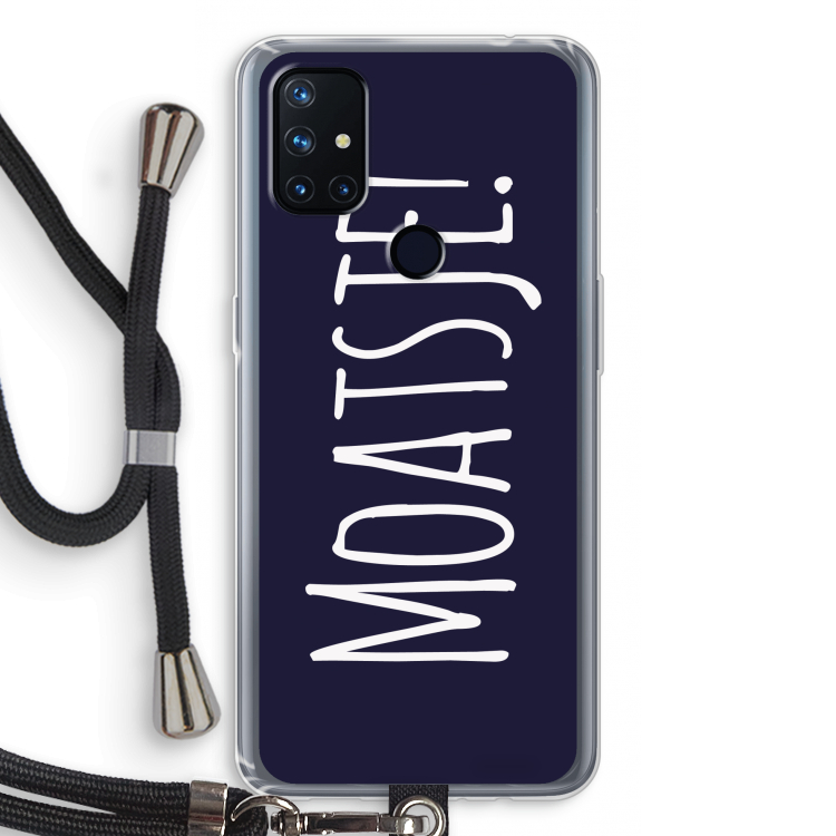 Moatsje!: OnePlus Nord N10 5G Transparant Hoesje met koord