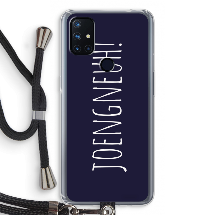 Joengneuh!: OnePlus Nord N10 5G Transparant Hoesje met koord