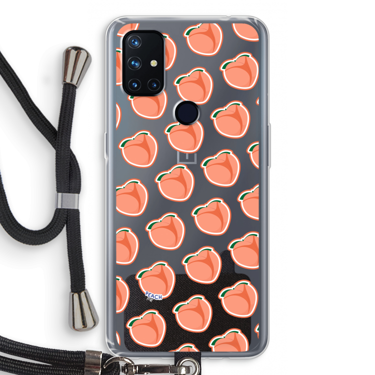 Just peachy: OnePlus Nord N10 5G Transparant Hoesje met koord