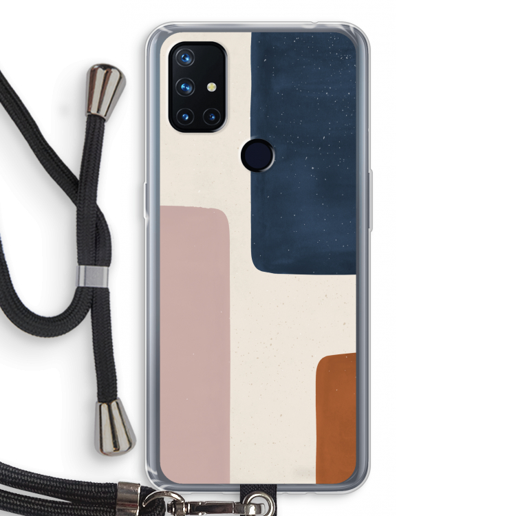 Geo #5: OnePlus Nord N10 5G Transparant Hoesje met koord