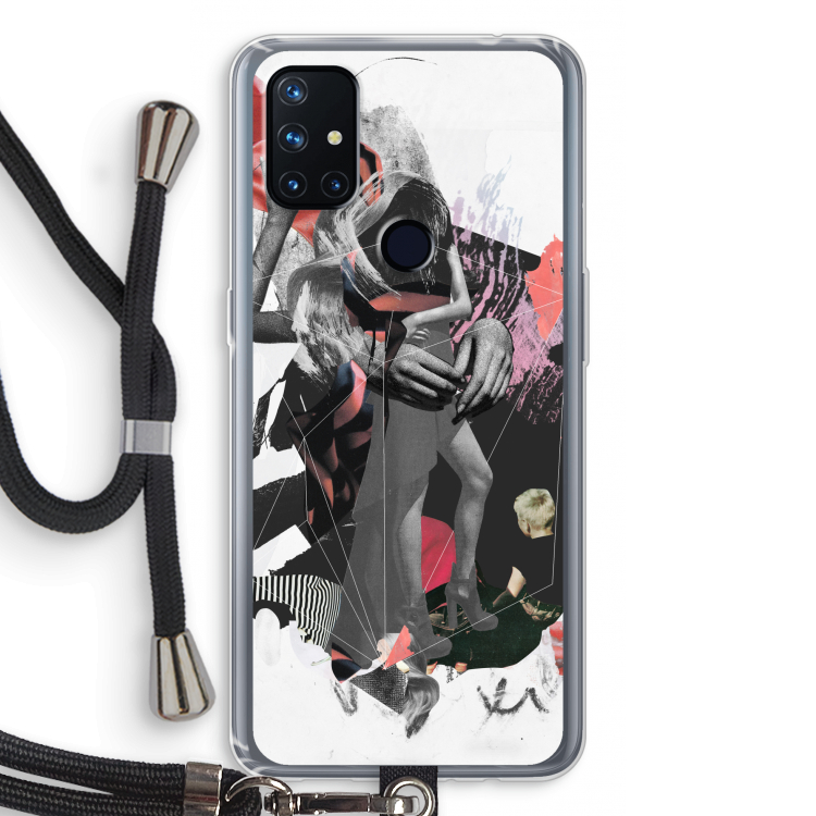 Dissimulation du réel: OnePlus Nord N10 5G Transparant Hoesje met koord