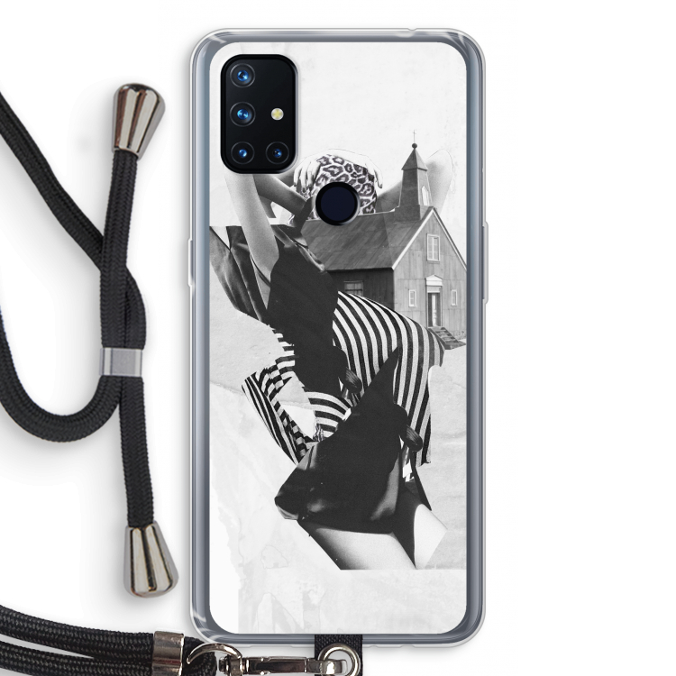 House: OnePlus Nord N10 5G Transparant Hoesje met koord