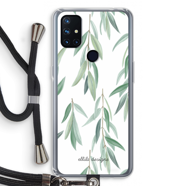 Branch up your life: OnePlus Nord N10 5G Transparant Hoesje met koord