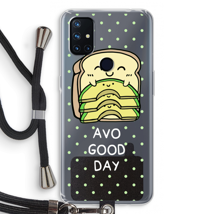 Avo Good Day: OnePlus Nord N10 5G Transparant Hoesje met koord