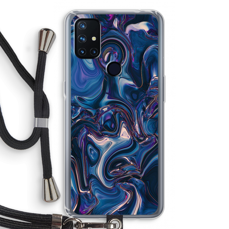 Mirrored Mirage: OnePlus Nord N10 5G Transparant Hoesje met koord