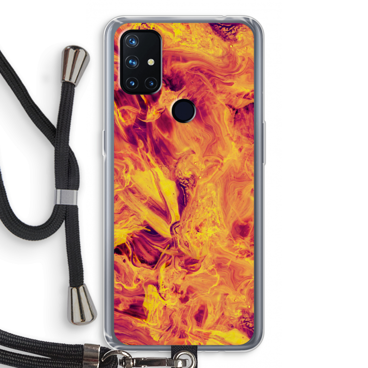 Eternal Fire: OnePlus Nord N10 5G Transparant Hoesje met koord