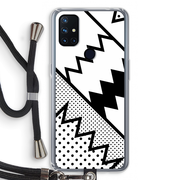 Pop Art #5: OnePlus Nord N10 5G Transparant Hoesje met koord