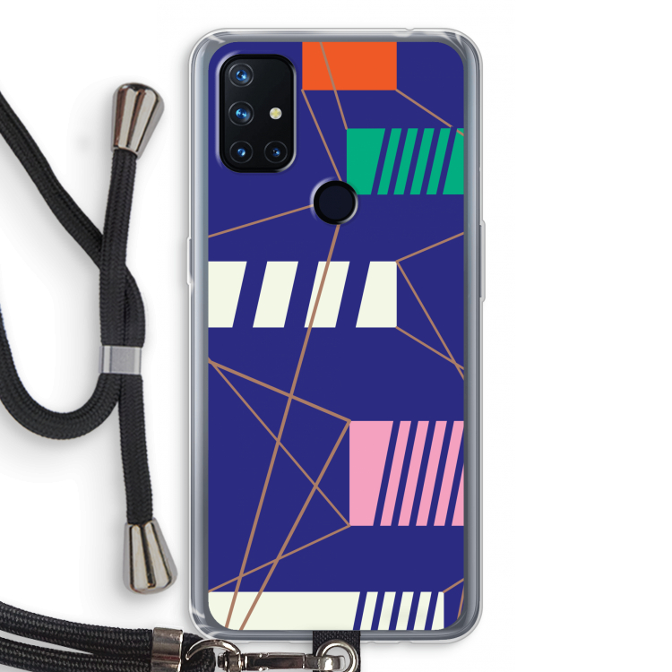 Gestalte 5: OnePlus Nord N10 5G Transparant Hoesje met koord