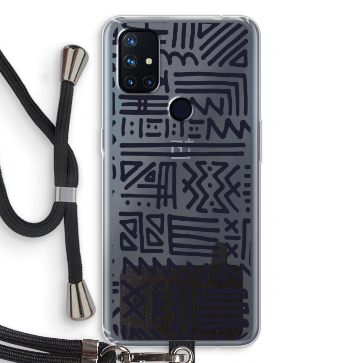 Marrakech print: OnePlus Nord N10 5G Transparant Hoesje met koord