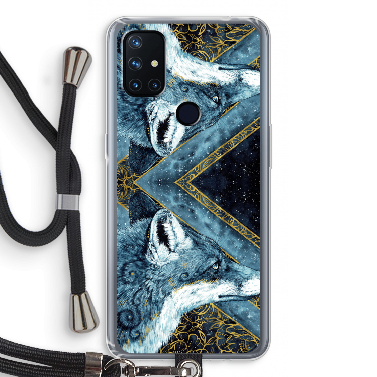 Golden Fox: OnePlus Nord N10 5G Transparant Hoesje met koord