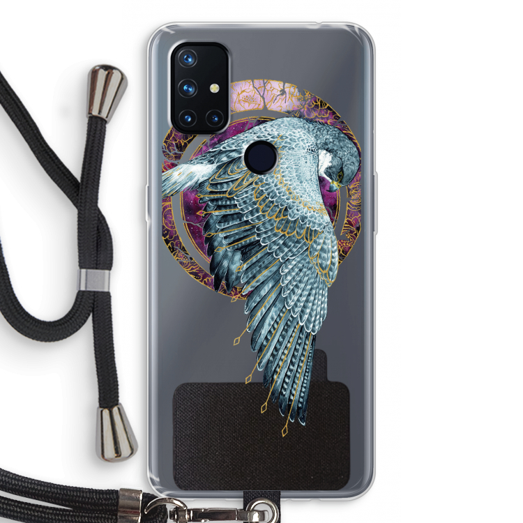 Golden Falcon: OnePlus Nord N10 5G Transparant Hoesje met koord