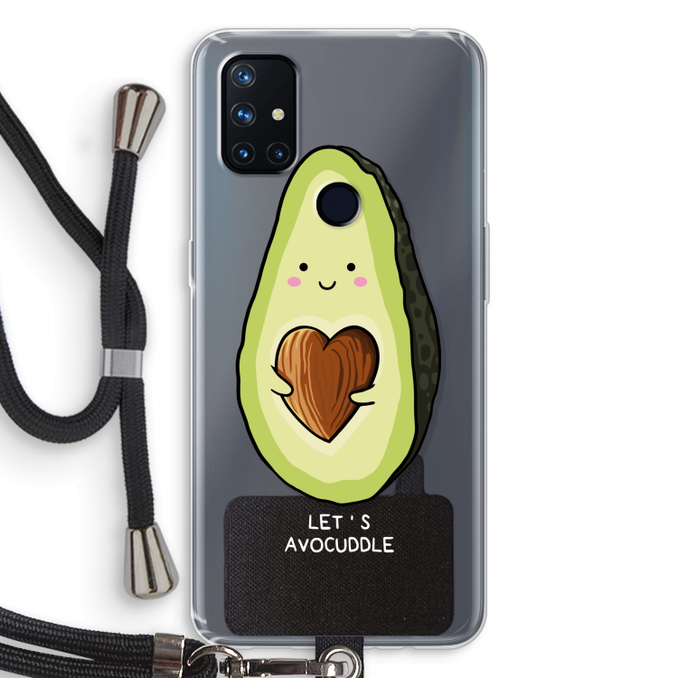Avocuddle: OnePlus Nord N10 5G Transparant Hoesje met koord