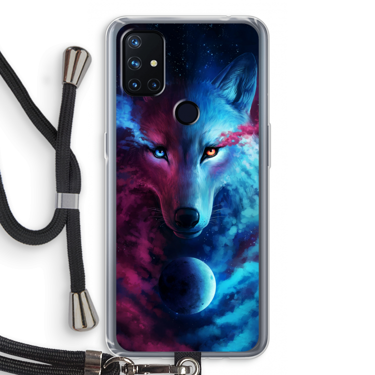 Where Light And Dark Meet: OnePlus Nord N10 5G Transparant Hoesje met koord