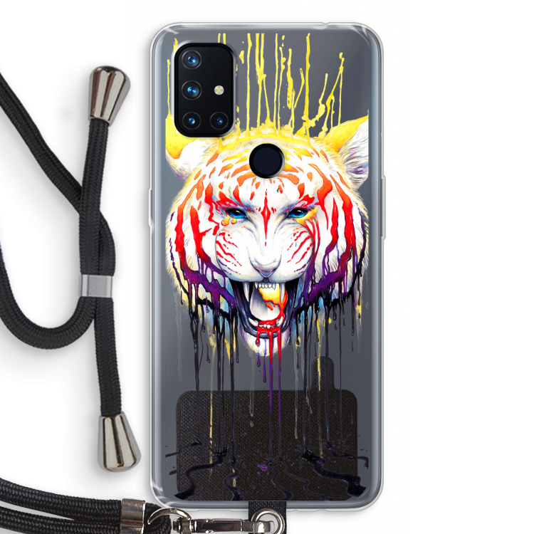 Fading: OnePlus Nord N10 5G Transparant Hoesje met koord