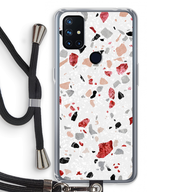 Terrazzo N°12: OnePlus Nord N10 5G Transparant Hoesje met koord