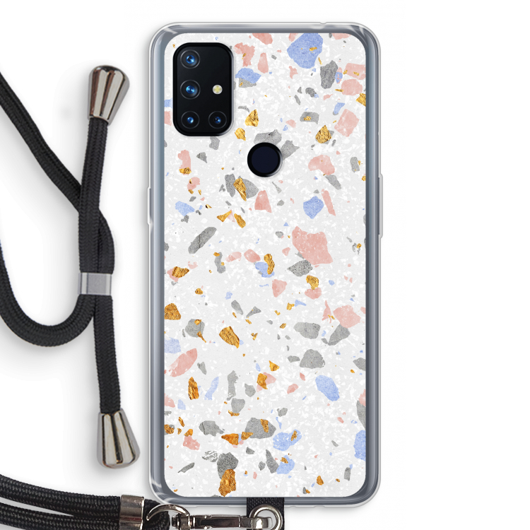 Terrazzo N°8: OnePlus Nord N10 5G Transparant Hoesje met koord