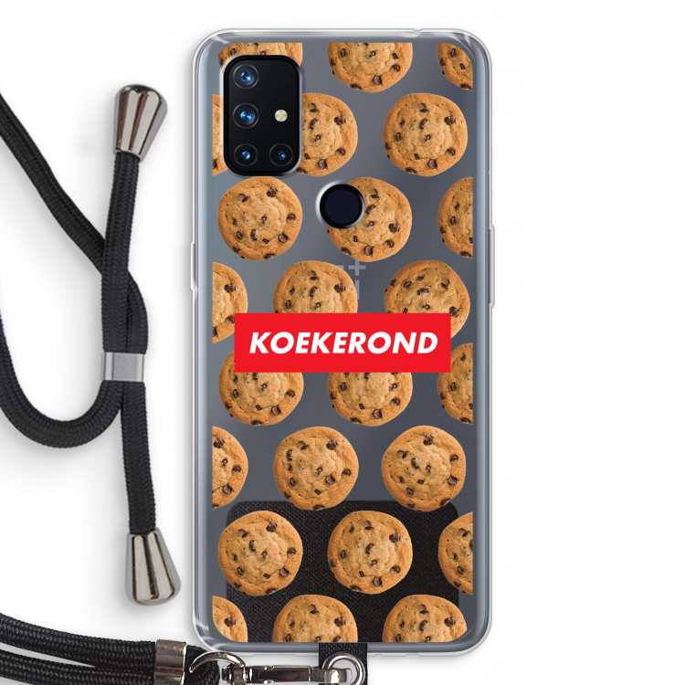 Koekerond: OnePlus Nord N10 5G Transparant Hoesje met koord