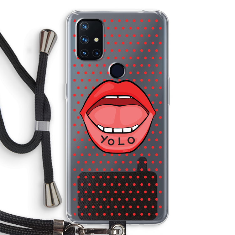 Yolo Denise: OnePlus Nord N10 5G Transparant Hoesje met koord
