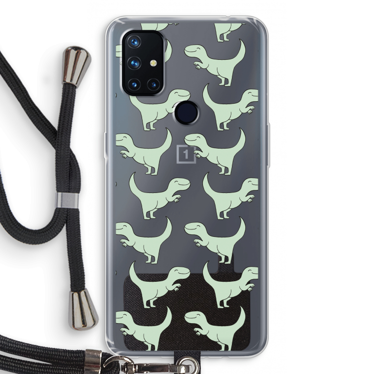 Dinos: OnePlus Nord N10 5G Transparant Hoesje met koord