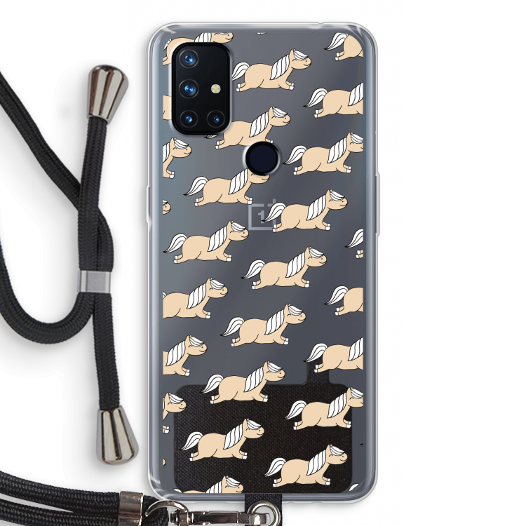 Ponys: OnePlus Nord N10 5G Transparant Hoesje met koord