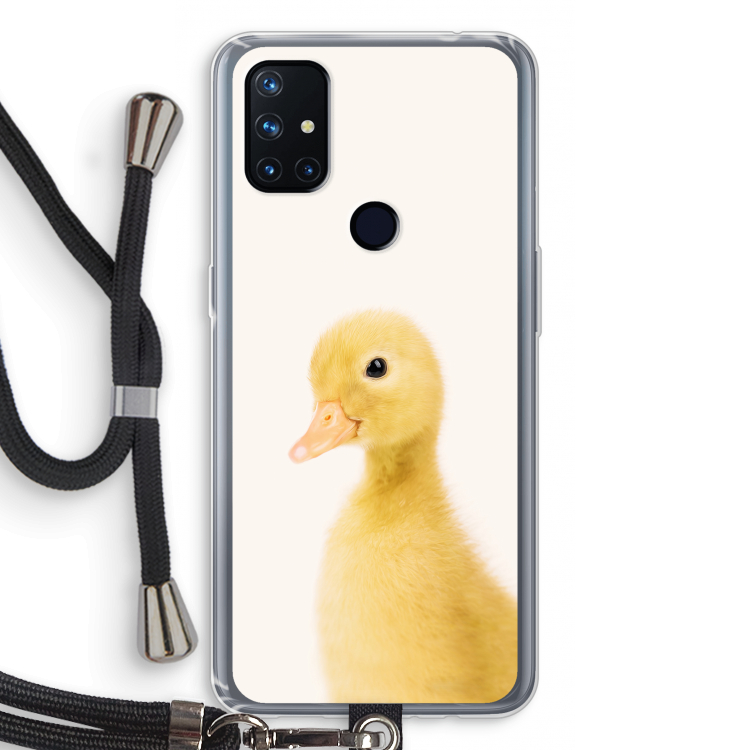 Duke: OnePlus Nord N10 5G Transparant Hoesje met koord