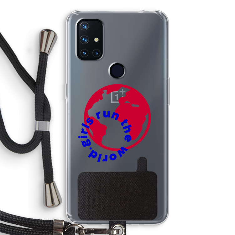 Run The World: OnePlus Nord N10 5G Transparant Hoesje met koord