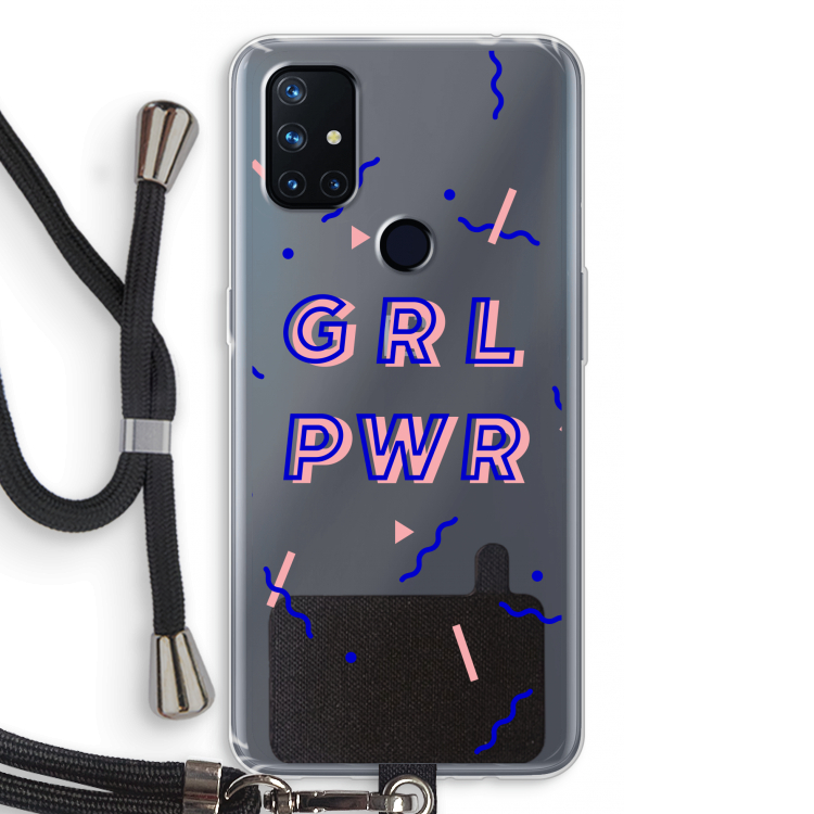 GRL PWR: OnePlus Nord N10 5G Transparant Hoesje met koord