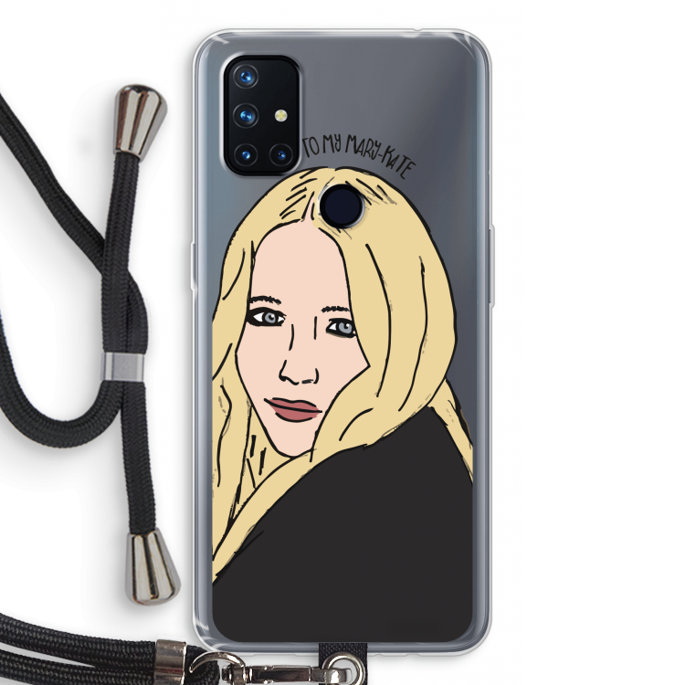 Mary Kate: OnePlus Nord N10 5G Transparant Hoesje met koord
