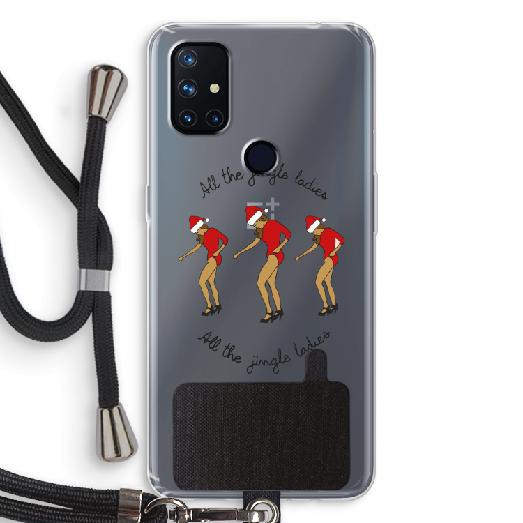 Jingle Ladies: OnePlus Nord N10 5G Transparant Hoesje met koord