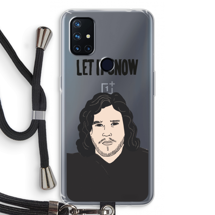 Let It Snow: OnePlus Nord N10 5G Transparant Hoesje met koord