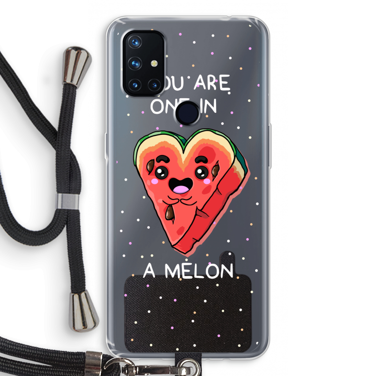 One In A Melon: OnePlus Nord N10 5G Transparant Hoesje met koord