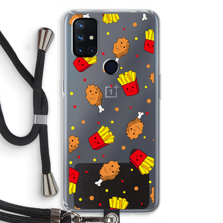 Chicken 'n Fries: OnePlus Nord N10 5G Transparant Hoesje met koord