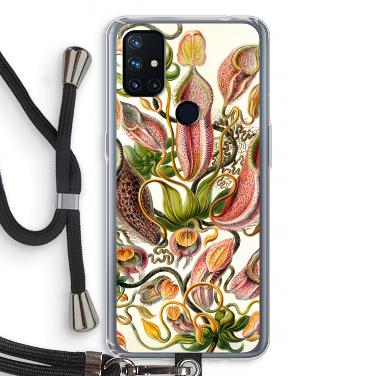 Haeckel Nepenthaceae: OnePlus Nord N10 5G Transparant Hoesje met koord