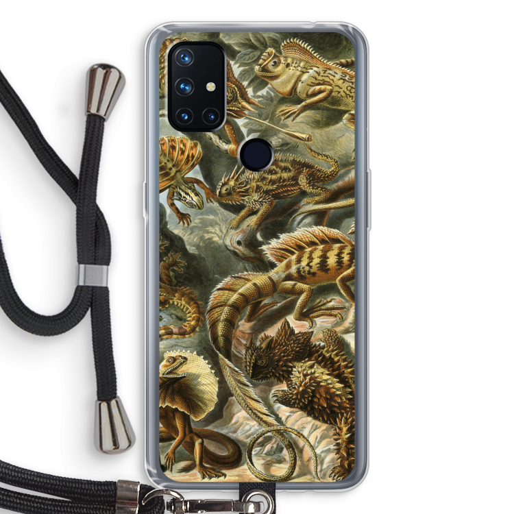 Haeckel Lacertilia: OnePlus Nord N10 5G Transparant Hoesje met koord