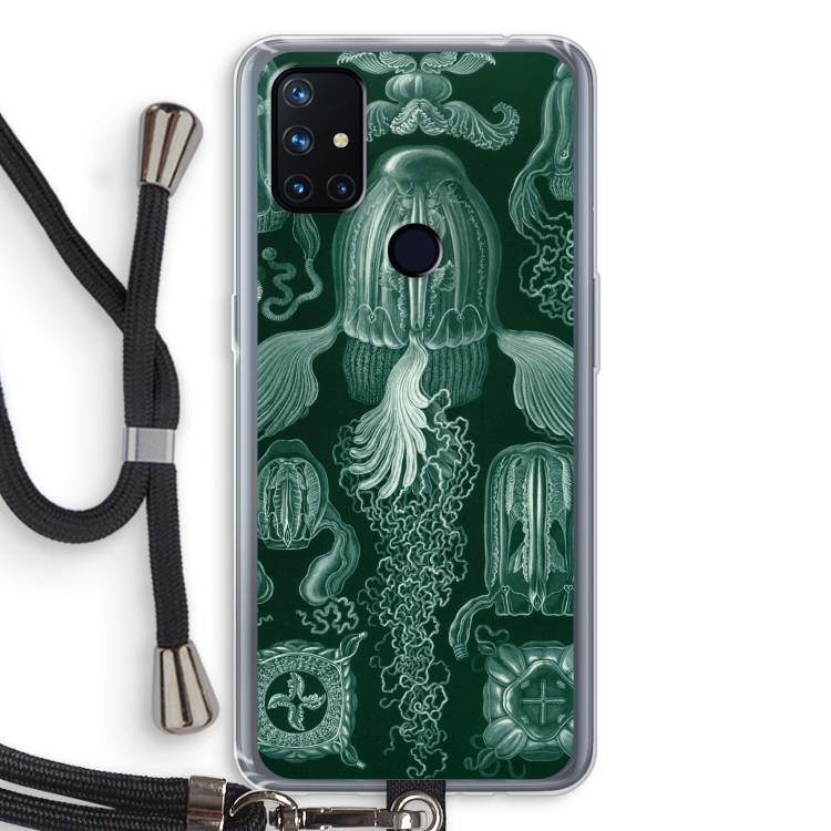 Haeckel Cubomedusae: OnePlus Nord N10 5G Transparant Hoesje met koord