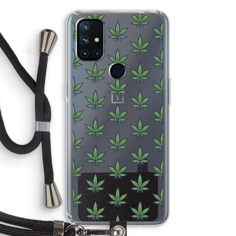 Weed: OnePlus Nord N10 5G Transparant Hoesje met koord