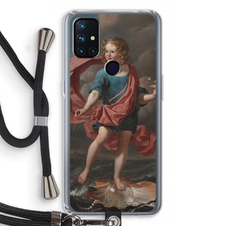 Soap Bubbles: OnePlus Nord N10 5G Transparant Hoesje met koord