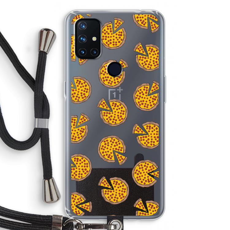 You Had Me At Pizza: OnePlus Nord N10 5G Transparant Hoesje met koord