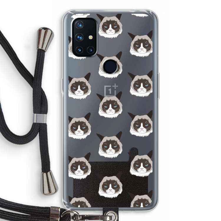 It's a Purrr Case: OnePlus Nord N10 5G Transparant Hoesje met koord