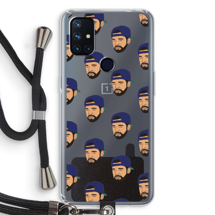 Drake Away: OnePlus Nord N10 5G Transparant Hoesje met koord