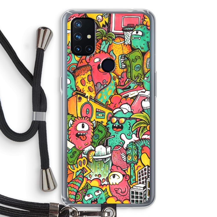 Vexx City: OnePlus Nord N10 5G Transparant Hoesje met koord
