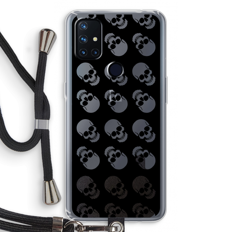 Musketon Skulls: OnePlus Nord N10 5G Transparant Hoesje met koord