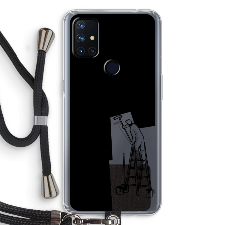 Musketon Painter: OnePlus Nord N10 5G Transparant Hoesje met koord