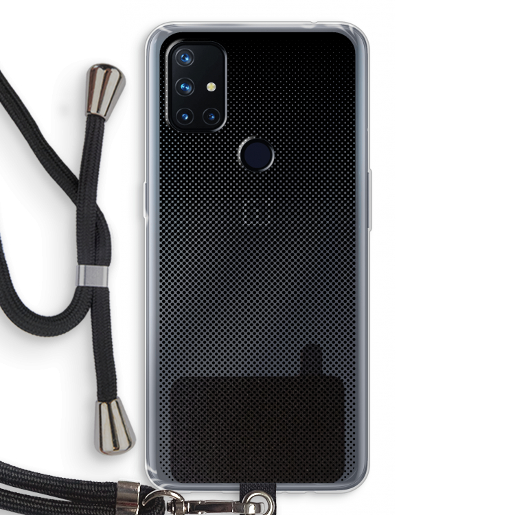 Musketon Halftone: OnePlus Nord N10 5G Transparant Hoesje met koord