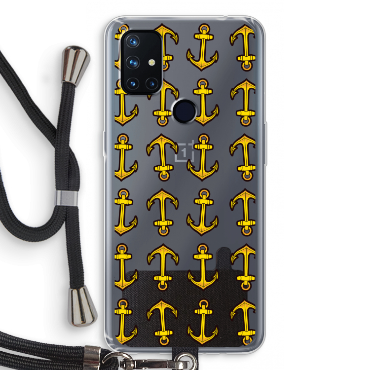 Musketon Anchor: OnePlus Nord N10 5G Transparant Hoesje met koord