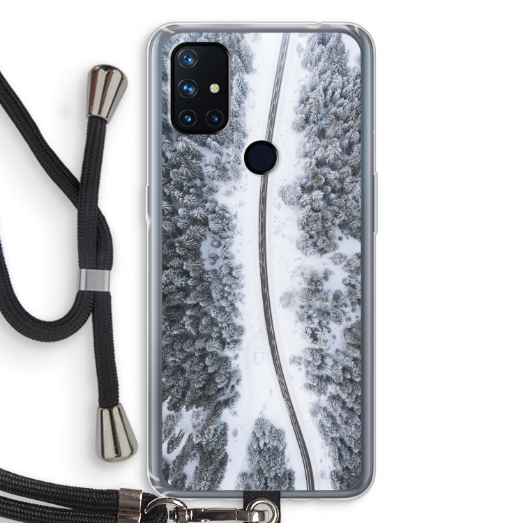 Snøfall: OnePlus Nord N10 5G Transparant Hoesje met koord