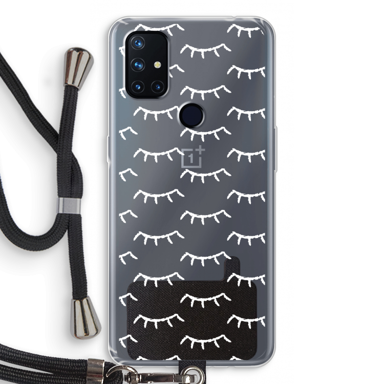 Wimpers: OnePlus Nord N10 5G Transparant Hoesje met koord