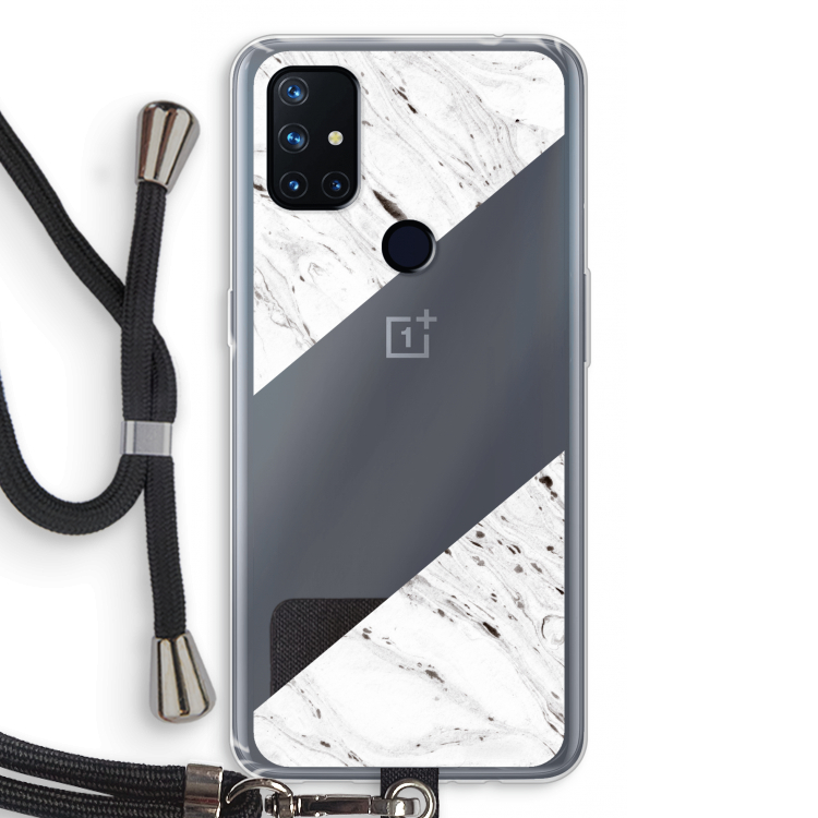 Biggest stripe: OnePlus Nord N10 5G Transparant Hoesje met koord