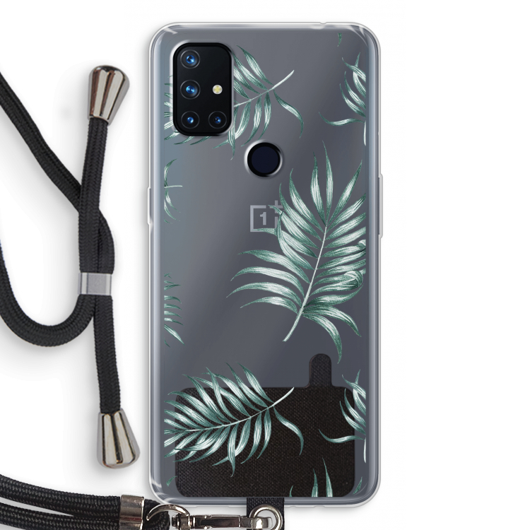 Simple leaves: OnePlus Nord N10 5G Transparant Hoesje met koord