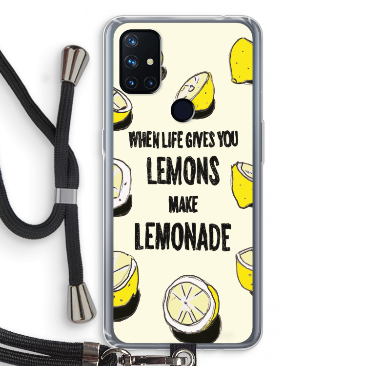 Lemonade: OnePlus Nord N10 5G Transparant Hoesje met koord